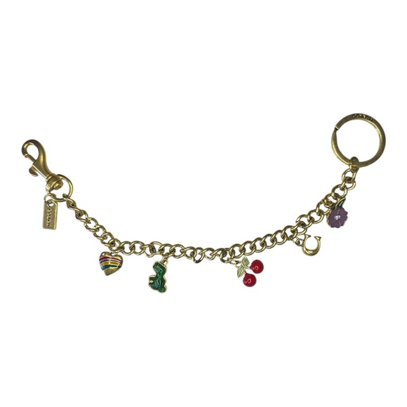 Coach Motif Keyring Bag Charm
